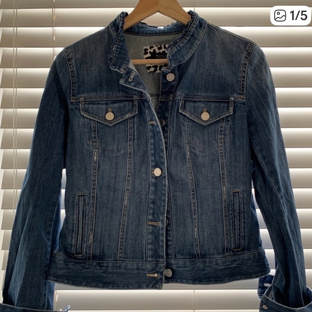White House Black Market Jean Jacket, Sz S